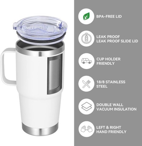 20 oz Tumbler Bulk with Handle Lid